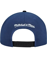 Mitchell & Ness Men's Blue/Black Toronto Maple Leaf's Under Arch Two-Tone Pro Crown Snapback Hat