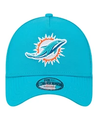 New Era Men's Aqua Miami Dolphins A-Frame 9FORTY Adjustable Hat