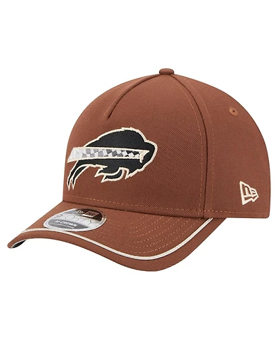 New Era Men's Brown Buffalo Bills Motorsport 9FORTY Adjustable Hat
