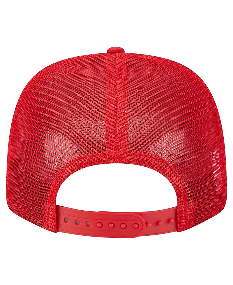 New Era Men's Red Kansas City Chiefs Main Trucker 9SEVENTY Stretch Snap Hat