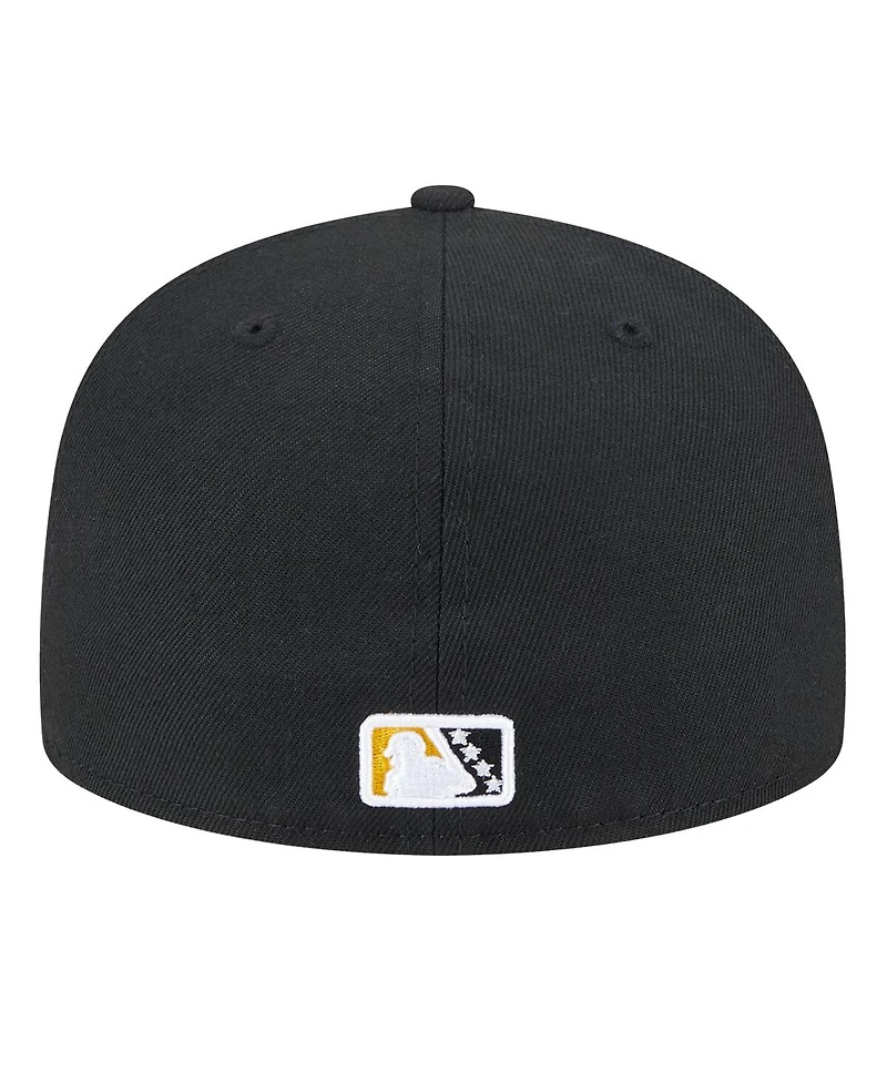 New Era Men's Black/White Salt Lake Bees Authentic Collection 59FIFTY Fitted Hat