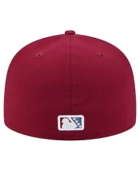 New Era Men's Burgundy Frisco RoughRiders Authentic Collection 59FIFTY Fitted Hat