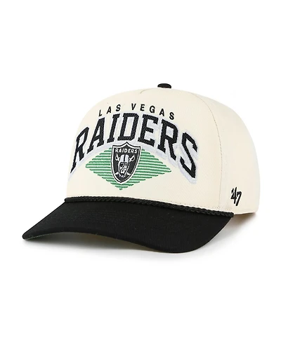 '47 Brand Men's Cream Las Vegas Raiders Pomona Rope Adjustable Hitch Hat