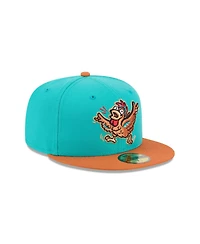 New Era Men's Turquoise Winston-Salem Dash Theme Nights 59FIFTY Fitted Hat