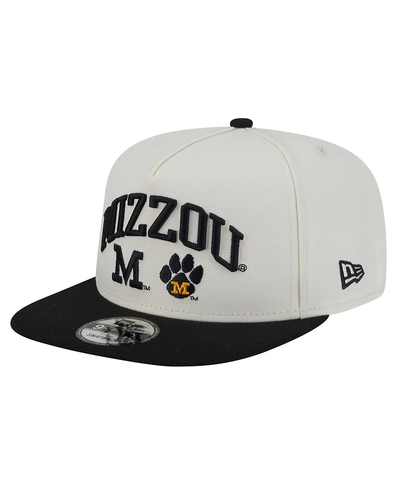 New Era Men's White Missouri Tigers Collegiate 9FIFTY A-Frame Snapback Hat