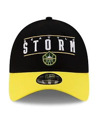 New Era Men's and Women's Black/Yellow Seattle Storm 2025 Wnba Draft 9TWENTY Adjustable Hat