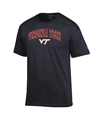 Champion Men's Black Virginia Tech Hokies Arched Logo T-Shirt
