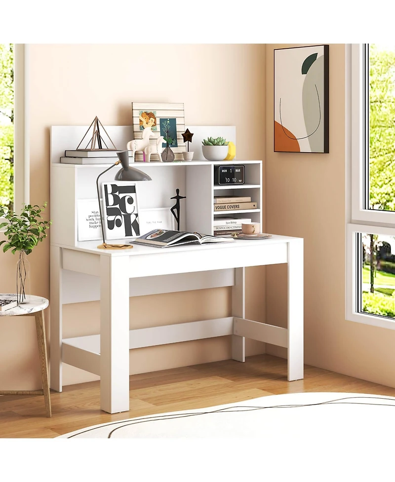 48 Inch Writing Computer Desk with Anti-Tipping Kits and Cable Management Hole