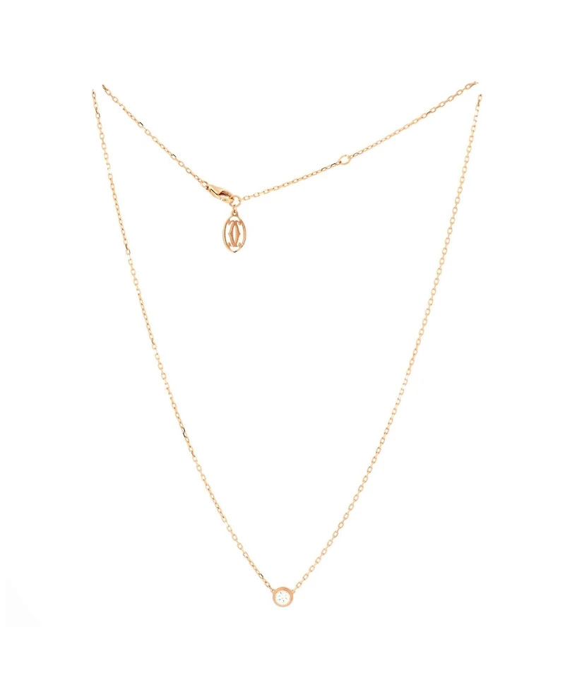 Pre-Owned Cartier Large Cartier D'Amour Pendant Necklace 18K White Gold with Diamond