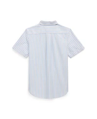 Polo Ralph Lauren Big Boys Striped Oxford Short Sleeve Shirt