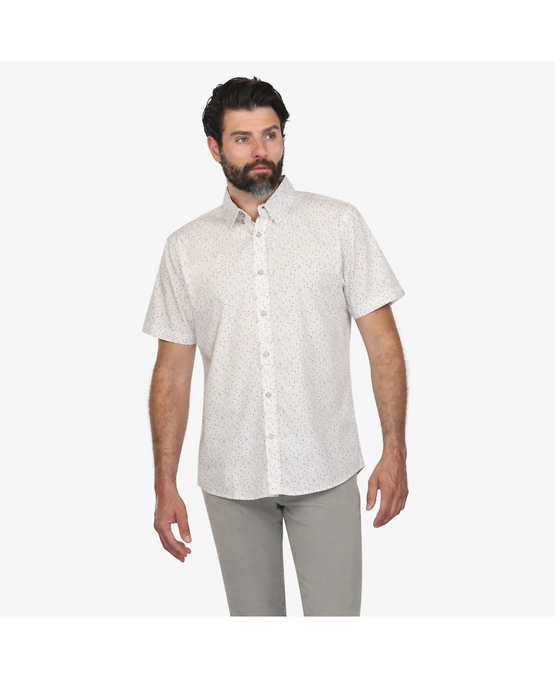 Vustra Men's Electric Night Button-Down Shirt