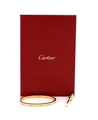 Pre-Owned Cartier Small Love 10 Diamond Bracelet 18K Gold with Diamonds