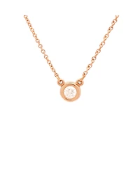 Pre-Owned Tiffany & Co. 0.17CT Elsa Peretti Diamonds By The Yard Pendant Necklace 18K Rose Gold and Diamond