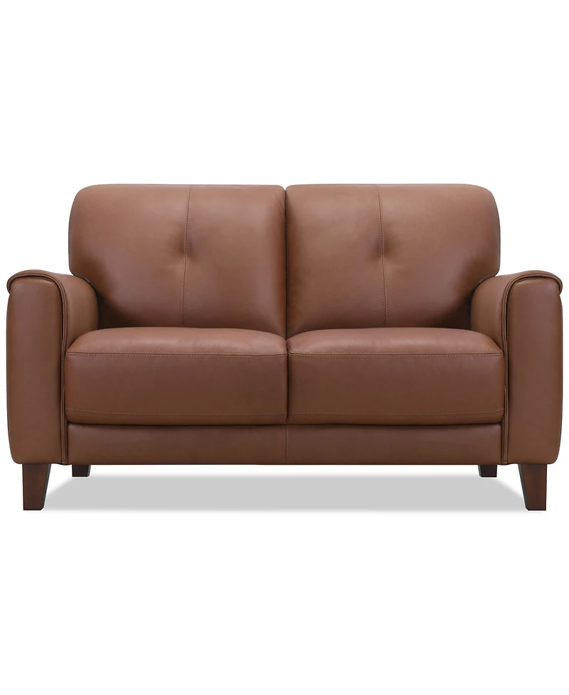 Ashlinn 61" Leather Loveseat, Exclusively at Macy's