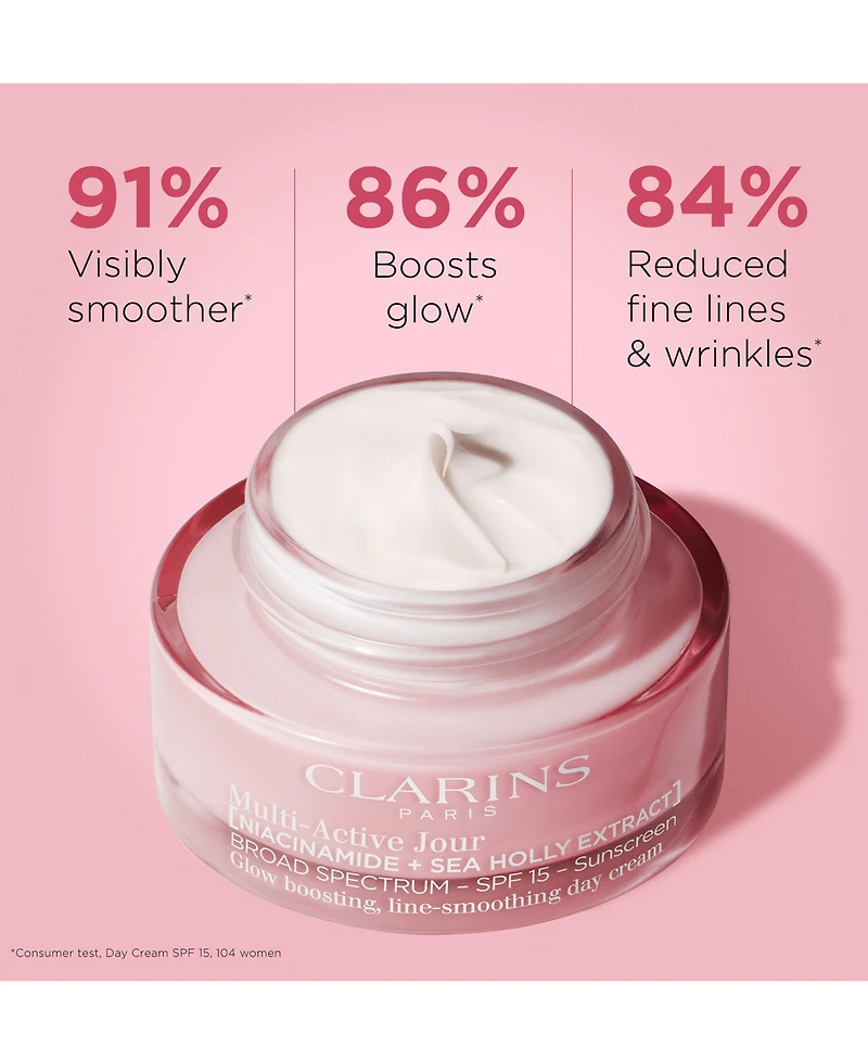 Clarins Multi-Active Day Moisturizer Spf 15 For Lines, Pores & Glow, 1.7 oz.