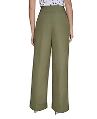Calvin Klein Petite High-Rise Wide-Leg Pants