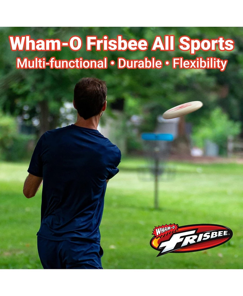 Wham-o Frisbee All Sport Disc 140g, 9.85 Inch, Durable and Non-Slip Grip for Outdoor Team Sports and Family Fun - 2 Pack