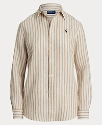 Polo Ralph Lauren Women's Classic-Fit Striped Linen Shirt