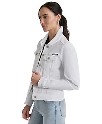 Dkny Jeans Women's Button-Down Denim Trucker Jacket
