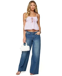 Edikted Women's Linden Low Rise Baggy Jeans