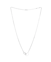 Pre-Owned Cartier Love Interlocking Necklace 18K White Gold and Diamonds