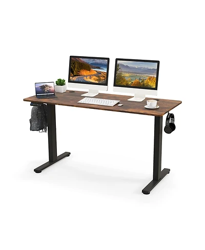 55 x 24 Inches Sit Stand Home Office Desk with 3 Memory Height Settings