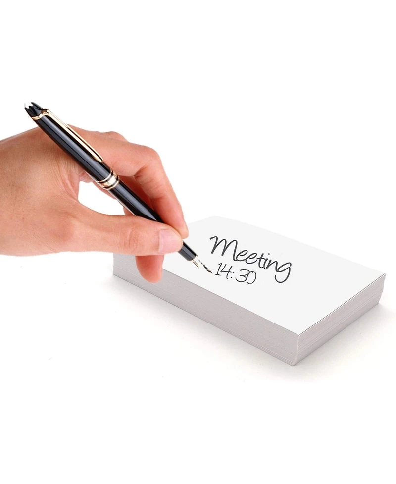 Index Cards Ruled Colored Heavy Weight Durable 3 X 5 Inch Plain Back Lined Note for School Home and Office - 100