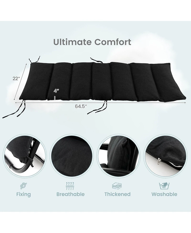 Gymax Zero Gravity Chair Folding Recliner Lounge w/ Cushion Cup Holder