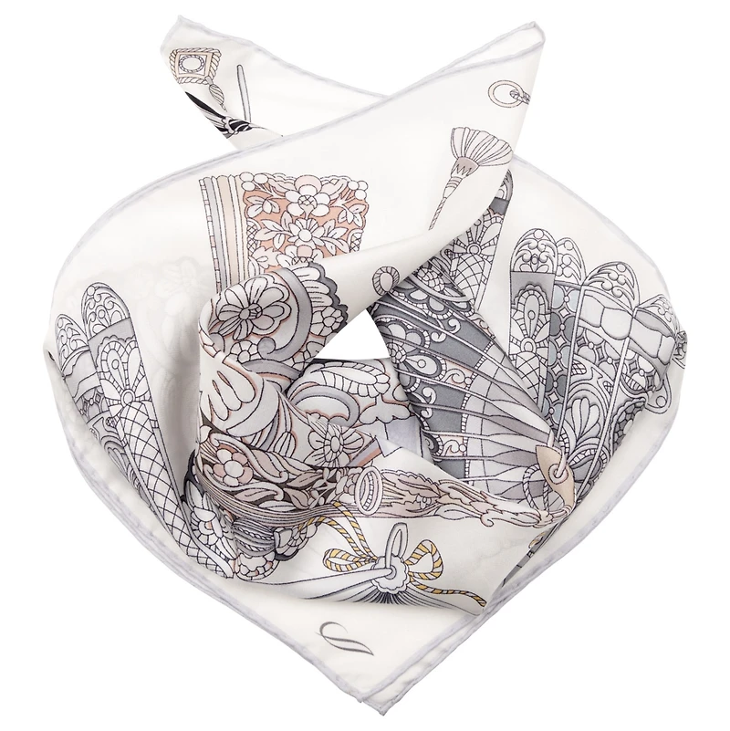 Venetian Fan - Silk Bandana for Women