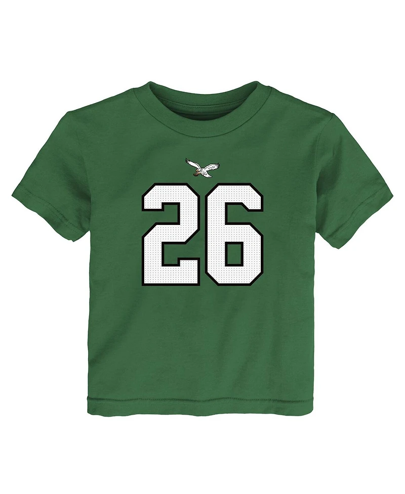 Nike Toddler Saquon Barkley Kelly Green Philadelphia Eagles Player Name Number T-Shirt