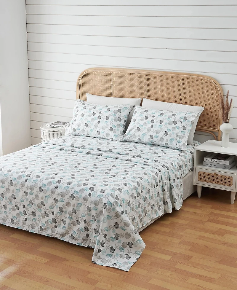 Linery & Co. Ultra-Soft Coastal-Inspired Brushed Microfiber Sheet Set