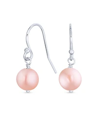 Bling Jewelry White Pink Black Freshwater Cultured Pearl Drop Ball Earrings Sterling Silver
