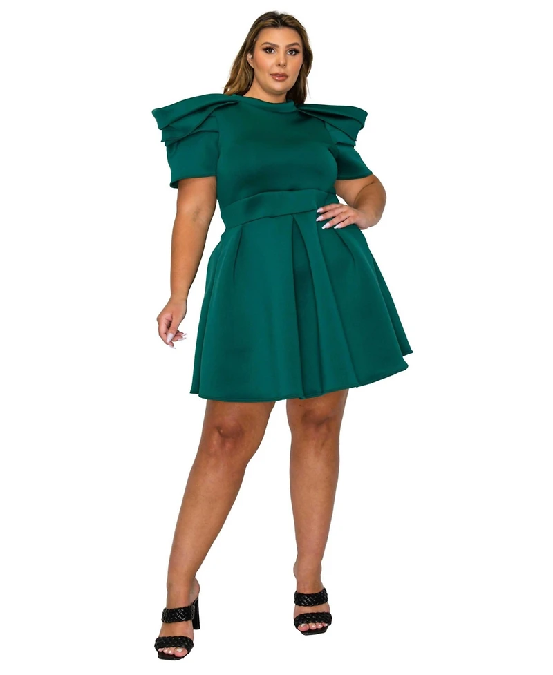 L I V D Plus Karina Neoprene Flare Dress