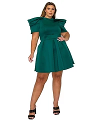 L I V D Plus Karina Neoprene Flare Dress