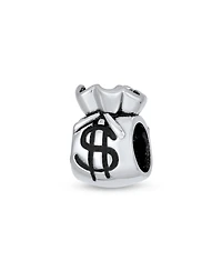 Bling Jewelry Good Luck Money Bag Charm Bead Sterling Silver for European Bracelet