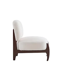 Boucle Lounge Chairs - Modern, Solid Wood Frame