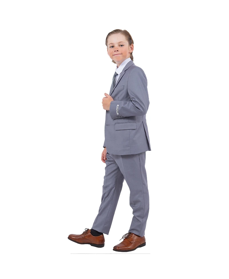 Stacy Adams Little Boys Mid Grey 5 Pc Suit
