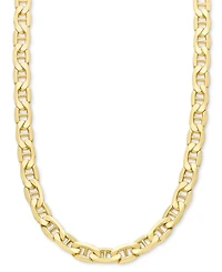 Lightweight Polished Mariner Link 22" Chain Necklace (5.5MM) in 14k Gold