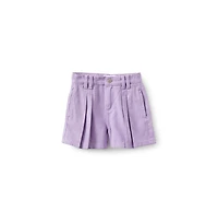 Cotton On Little Girls Little/Big Sarai Pleat Front Denim Short