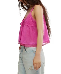 Free People Women's Stevie Lace-Trim Sleeveless Tank Top