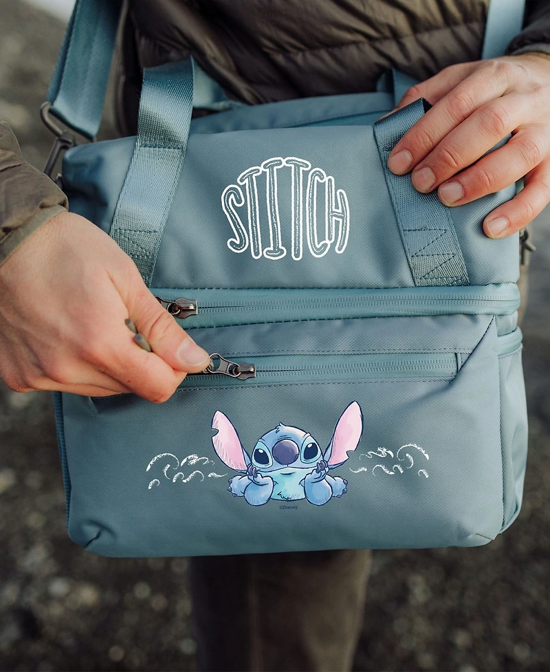 Oniva Disney Lilo and Stitch 16 Bottle Tarana Lunch Bag Cooler with Utensils Set