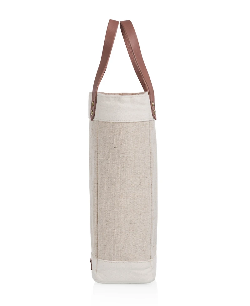 Legacy Pinot Jute Single Bottle Insulated Wine Tote Bag