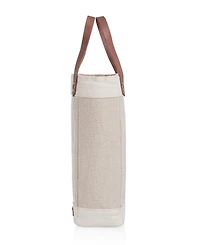 Legacy Pinot Jute Single Bottle Insulated Wine Tote Bag