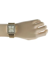 Peugeot Women's Gold Tank Bracelet Watch with Panther Link Gold-Tone Bracelet Strap