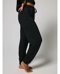 Lovall Women's Luxe Lounge Regular Jogger + Sweatshirt