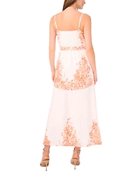 CeCe Women's Placement Print Sleeveless Fit & Flare Dress