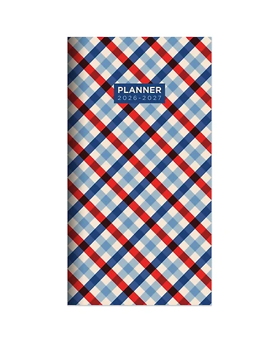 2026-2027 Patriotic Plaid Small Monthly Pocket Planner