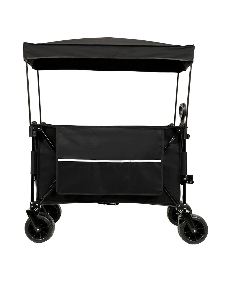 Heavy Duty Collapsible Wagon with Canopy & Big Wheels