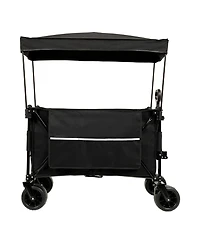 Heavy Duty Collapsible Wagon with Canopy & Big Wheels