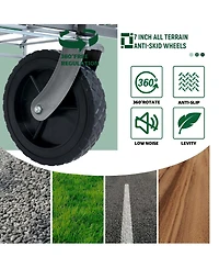 Collapsible Wagon Cart with Wheels & Drink Holders